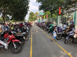 Mô hình cổng trường an toàn, văn minh