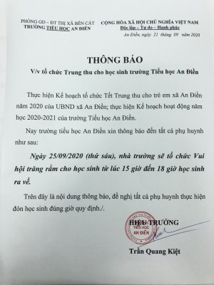 Vui Tết Trung Thu năm 2020
