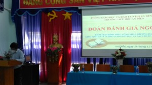 ĐOÀN ĐÁNH GIÁ NGOÀI VỀ KIỂM ĐỊNH CHẤT LƯỢNG GIÁO DỤC VÀ KIỂM TRA CÔNG NHẬN ĐẠT CHUẨN QUỐC GIA TẠI TRƯỜNG TIỂU HỌC AN ĐIỀN