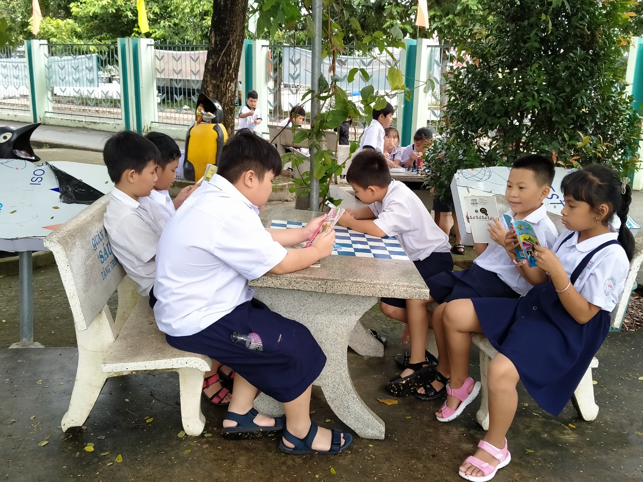 Đọc sách - Thói quen của học sinh Trường Tiểu học An Điền